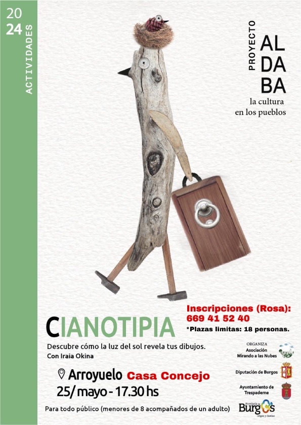 Imágen del ecento: Proyecto Aldaba - Taller de Cianotipia
