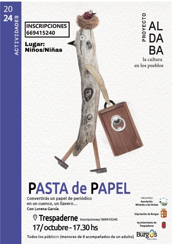 Imágen del ecento: Taller Pasta de Papel